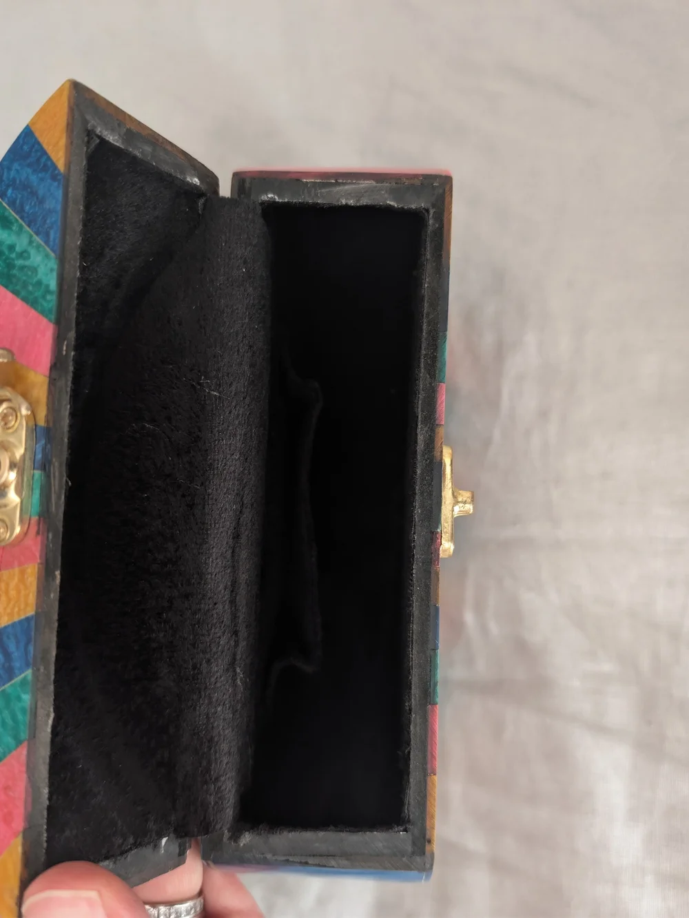 Ramla Handmade Resin Mosaic Sunburst Clutch Bag Round Multi Color Art Deco